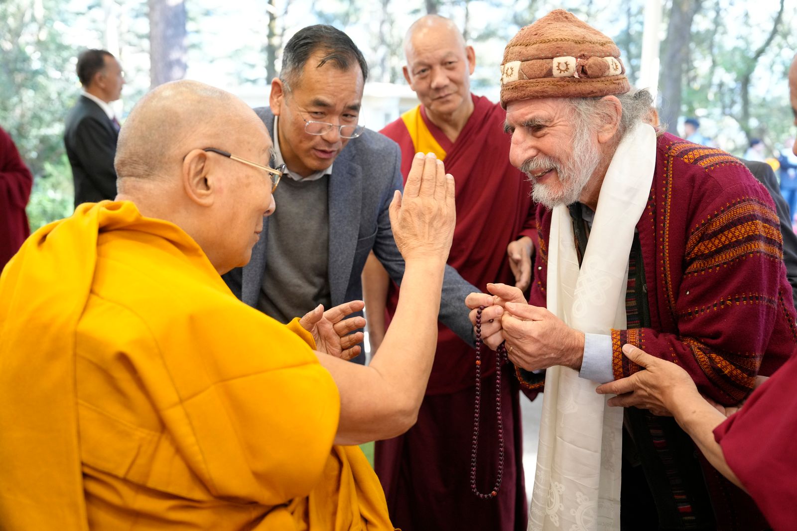 Abraham Sussman with His Holiness the Dalai Lama